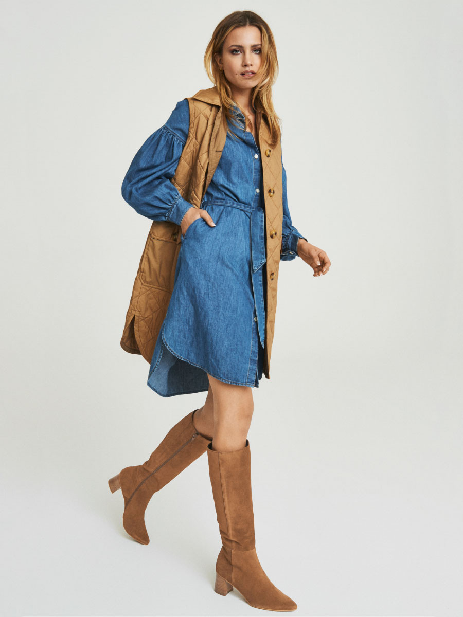 Rude kozaki na niskim obcasie