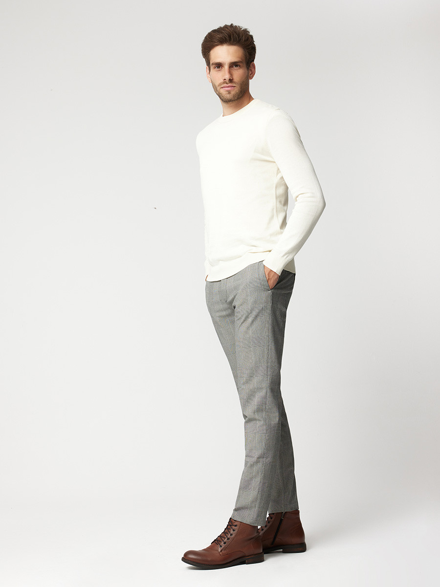 Brzowe trzewiki mskie