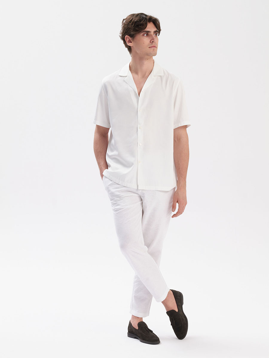 Ciemnobrzowy mokasyn mski z ozdobnym frdzlem