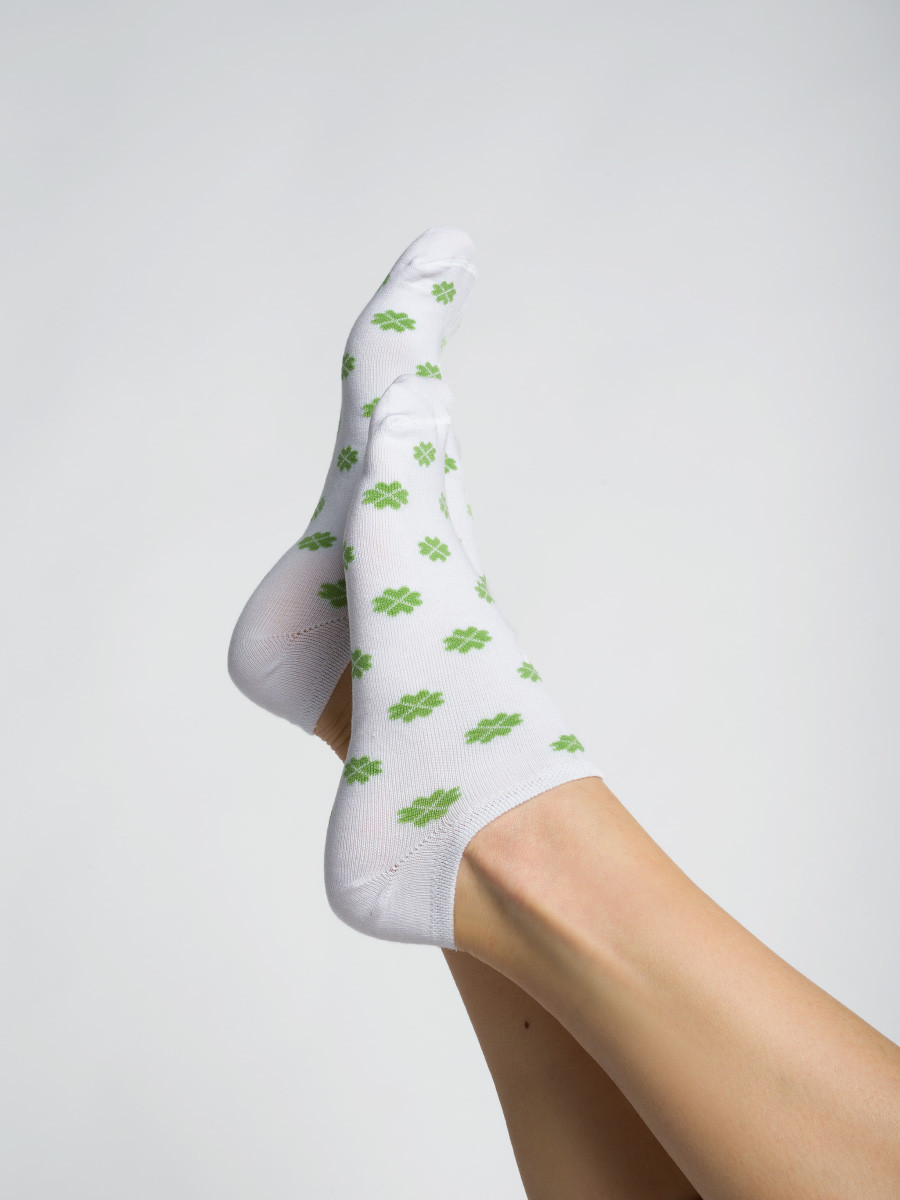 Skarpetki damskie w koniczyny