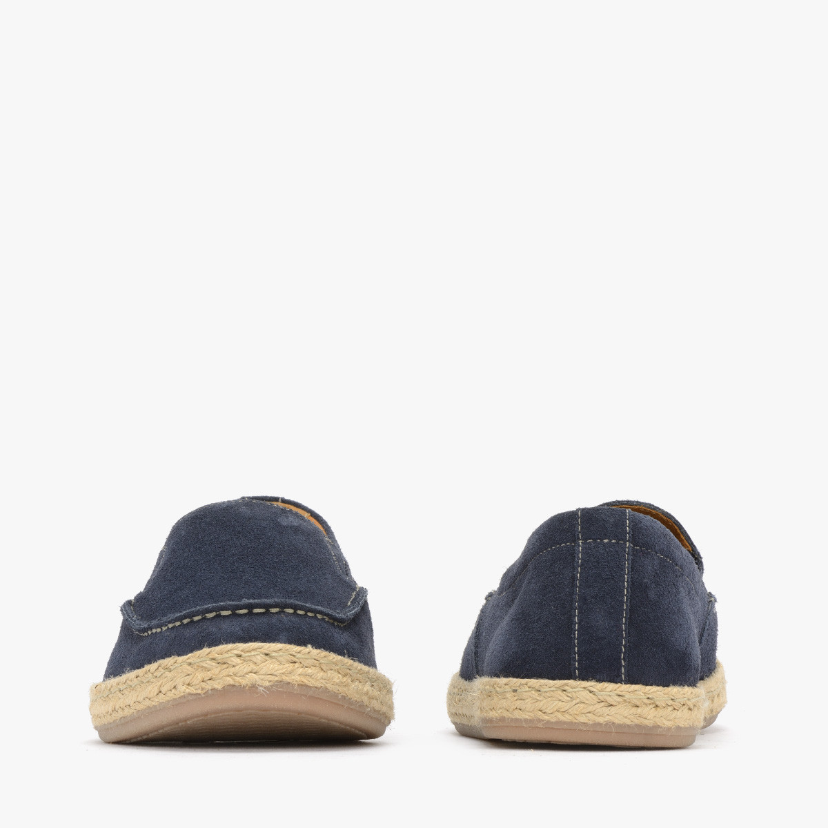 Granatowe mokasyny w stylu espadryli