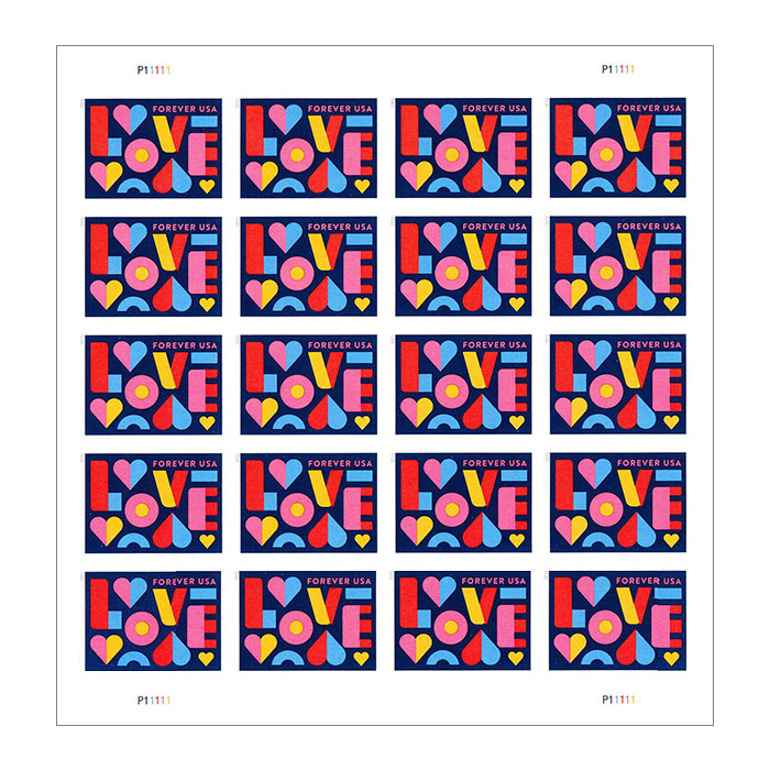 Love Forever Stamps 2021