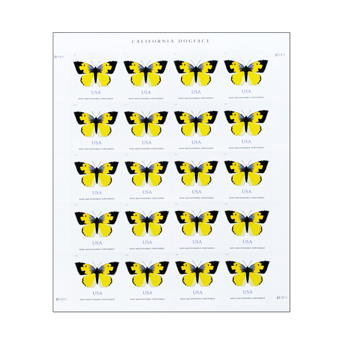 California Dogface Butterfly Stamp 2019