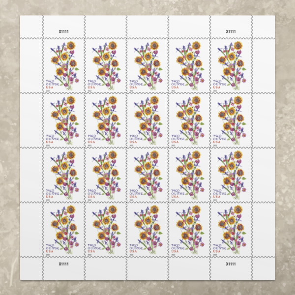 Sunflower Bouquet Stamps 2022