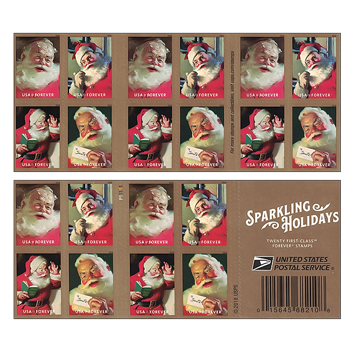 Sparkling Holidays  Forever Stamps 2018