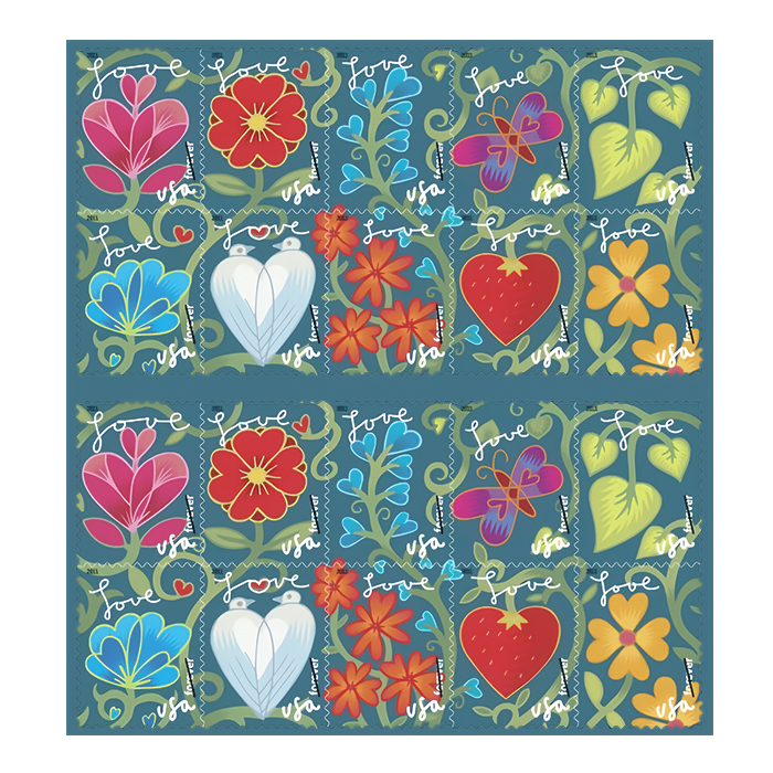 Garden of Love Forever  Stamps 2011