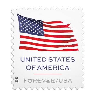 2025 USPS Forever Stamps|1 Rolls (100 pcs) | $8.80/Roll