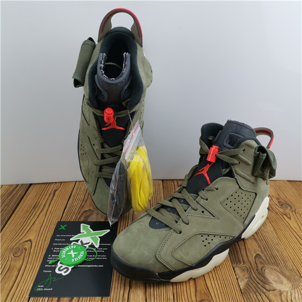 AIR JORDAN 6 TRAVIS SCOTT MEDIUM OLIVE CN1084-200