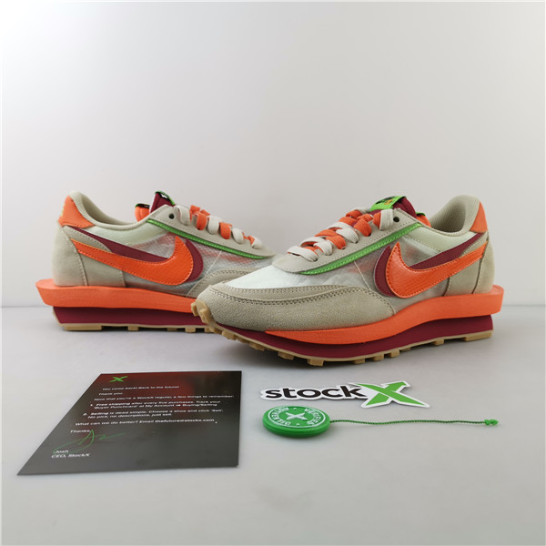 NIKE LDWAFFLE CLOT SACAI NET ORANGE BLAZE - DH1347-100