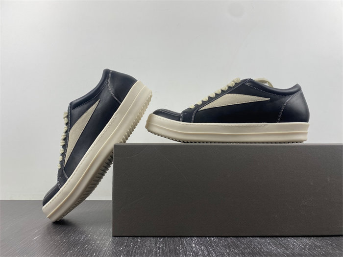 Rick Owens Strobe Vintage Low Black Suede RU01C4897 LP0LVS