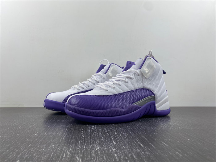 Jordan 12th Generation Nike Air Jordan 12 White Purple Headcoat Authentic 50., Product Number CT8013-150