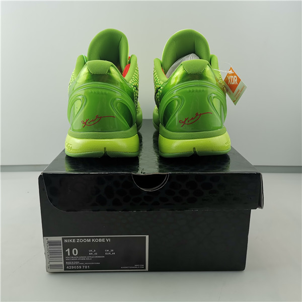 Nike Kobe 6 Grinch 429659-701