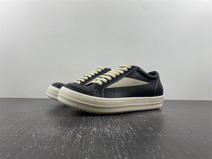 Rick Owens Strobe Vintage Low Black Suede RU01C4897 LP0LVS