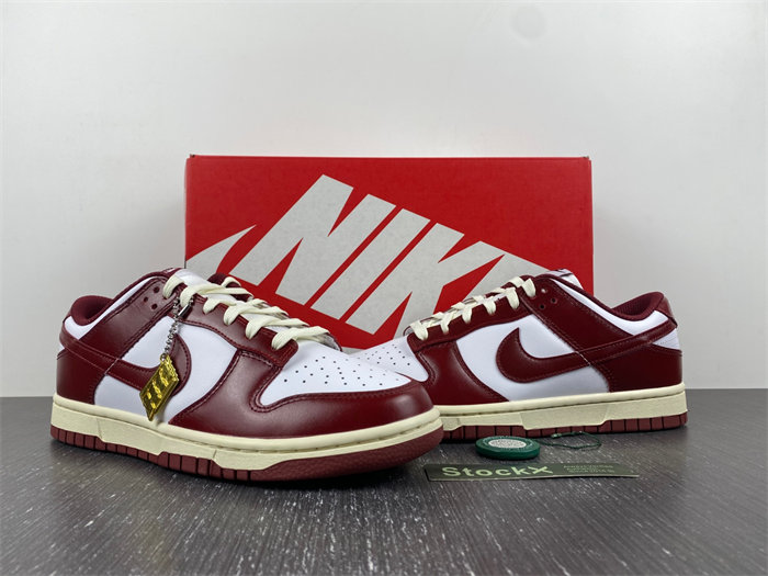 Nike Dunk Low PRM “Team Red” FJ4555-100