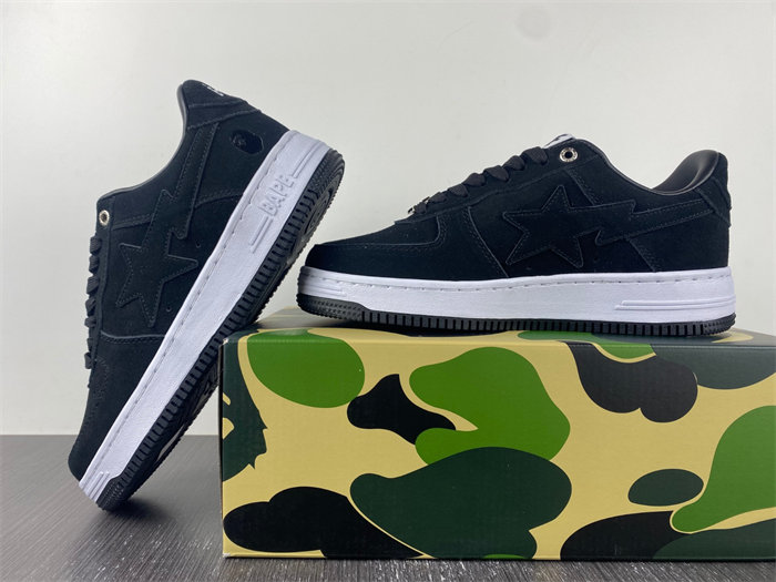 A Bathing Ape Bape Sta Black Suede