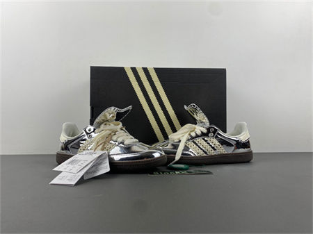 wales bonner x Ad*s samba ''metallic silver''   ig8181