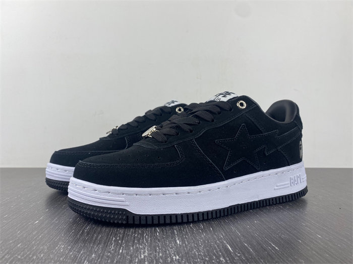 A Bathing Ape Bape Sta Black Suede