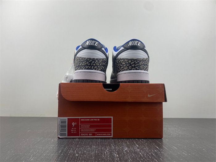 nike sb dunk low Sup*e white cement 304292-001