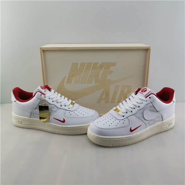 Kith''s Upcoming Nike Air Force 1 Collab White Red CQ2985 192