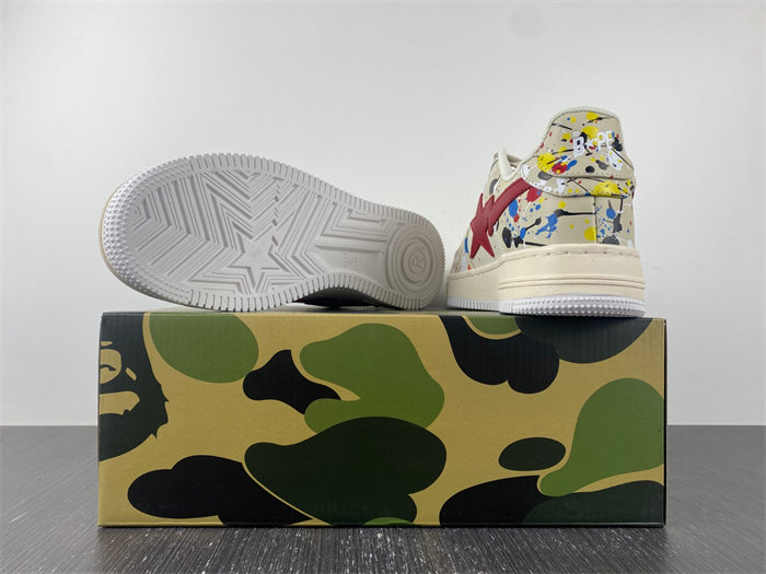 A Bathing Ape Bape Sta Paint Beige