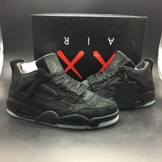 KAWS X Air Jordan 4 Cool Black