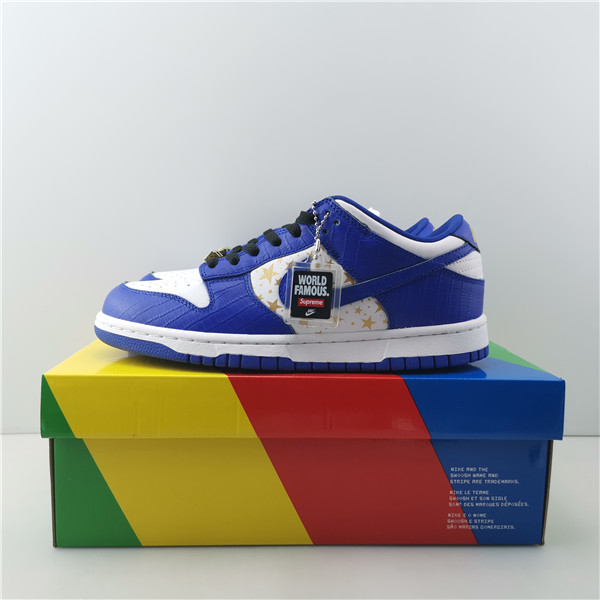 Sup*e x nike sb dunk low blue/white dh3228-10