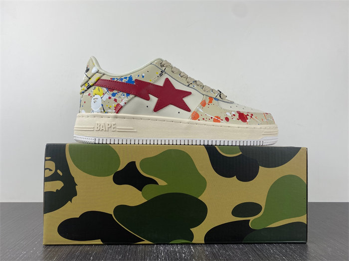 A Bathing Ape Bape Sta Paint Beige