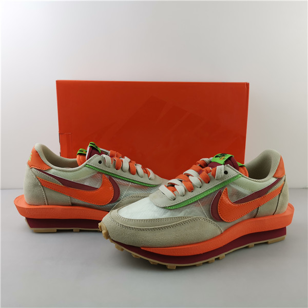 NIKE LDWAFFLE CLOT SACAI NET ORANGE BLAZE - DH1347-100