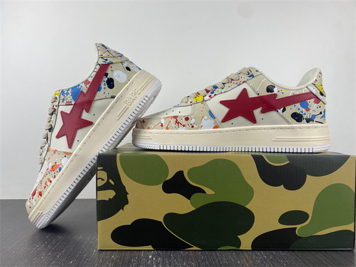 A Bathing Ape Bape Sta Paint Beige