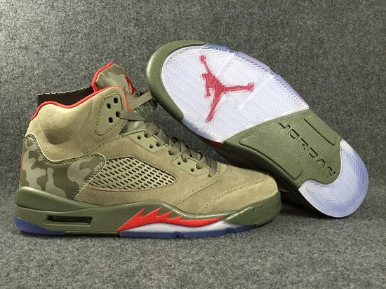 Air Jordan 5 Retro Dark Stucco ''Camo''