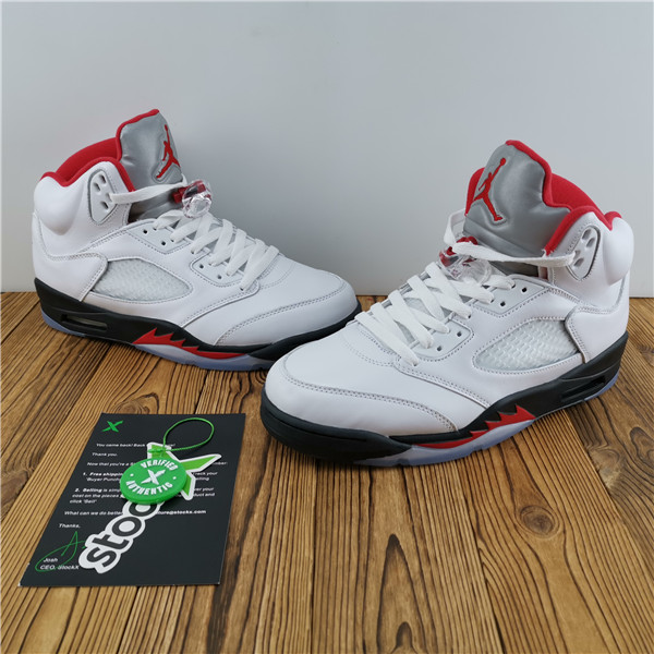 Jordan 5 Retro Fire Red Silver Tongue (2020) DA1911-102