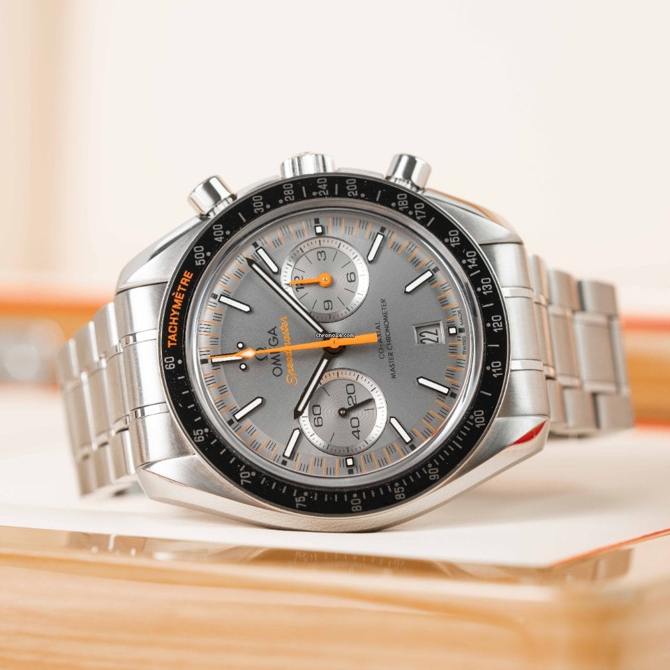 Omega Speedmaster Speedy Racer Grey Dial 44.25mm Stainless... for Rs.505,069 for sale from a Trusted Seller on Chrono24