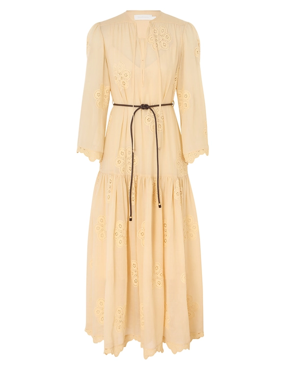 Acadian Embroidered Maxi Dress