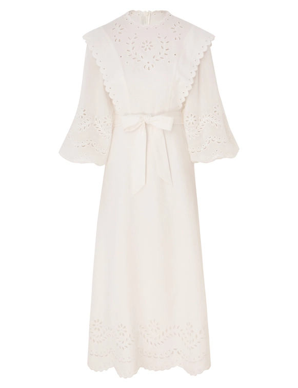 Junie Embroidered Midi Dress