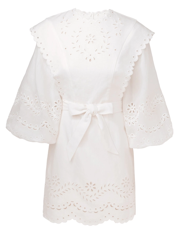 Junie Embroidered Mini Dress