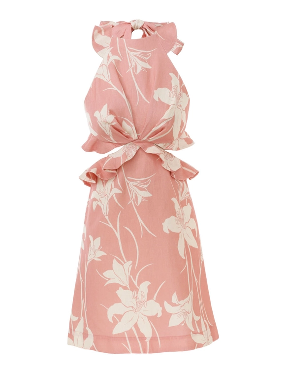 Acadian Tie Back Mini Dress
