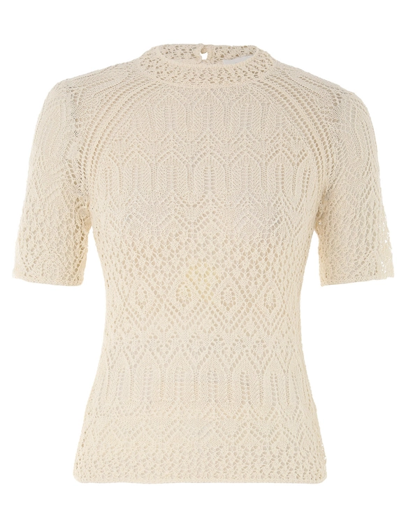 August Lace Knit Tee