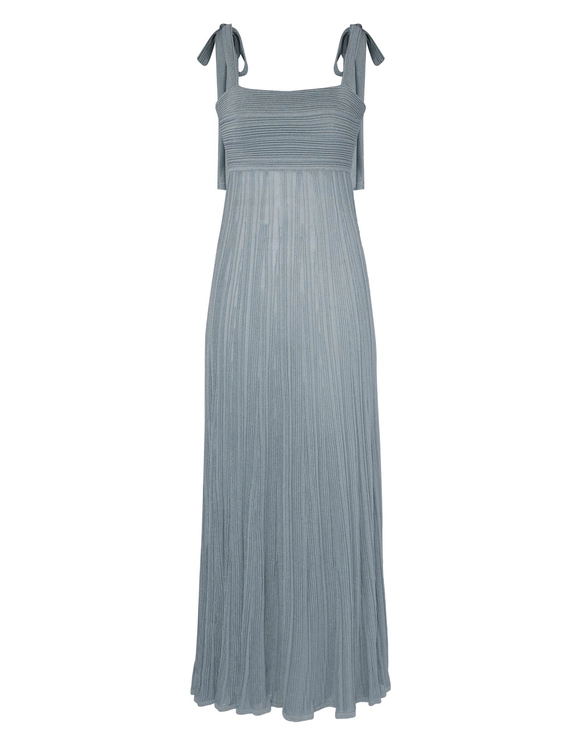 Waverly Metallic Tie Dress