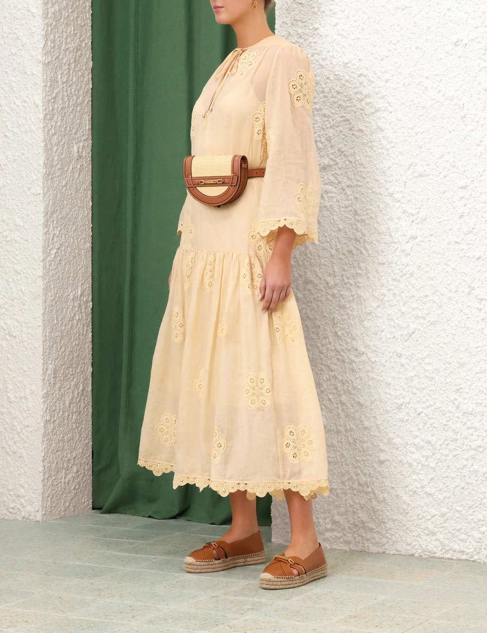 Acadian Embroidered Maxi Dress
