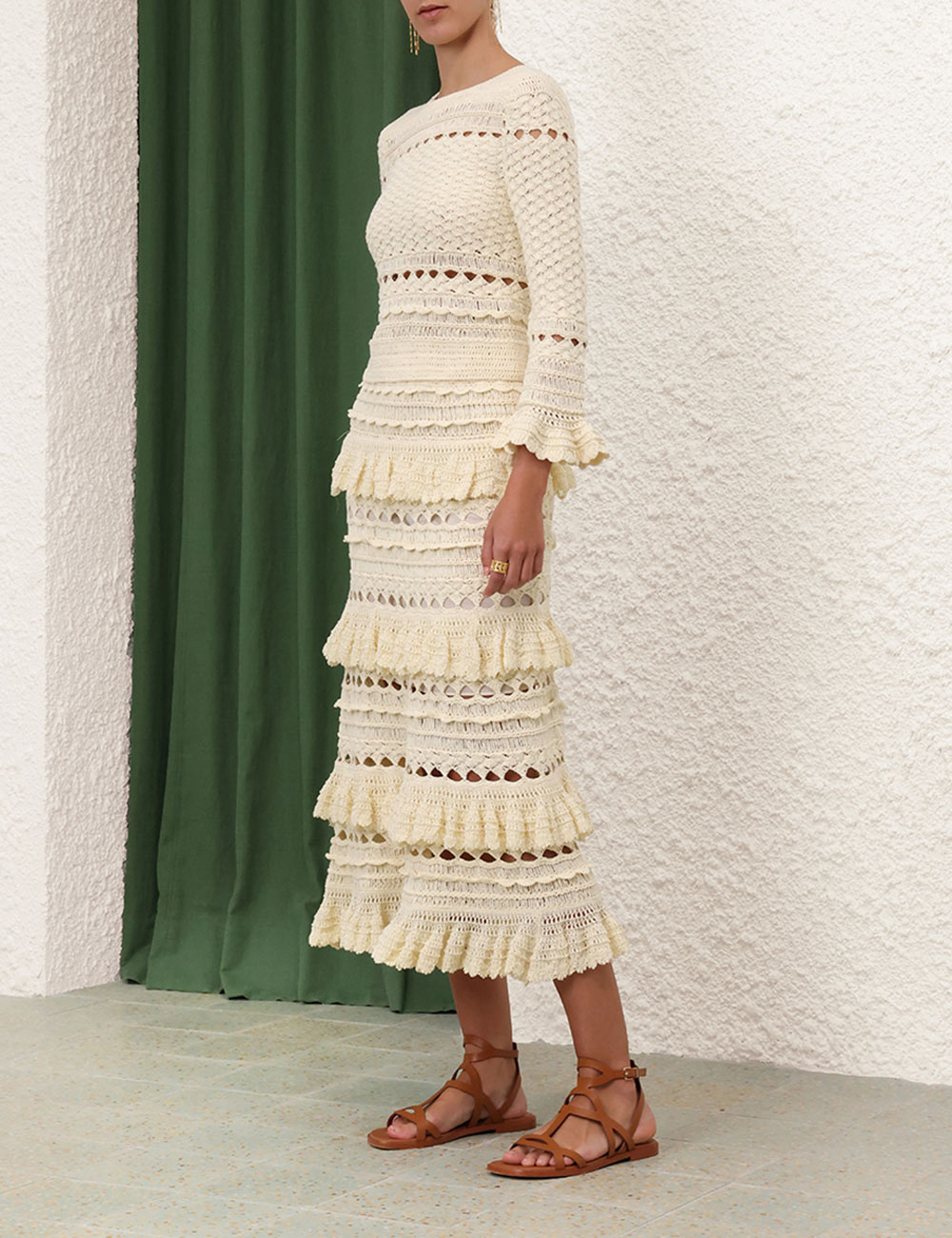 Waverly Crochet Crew Neck Top