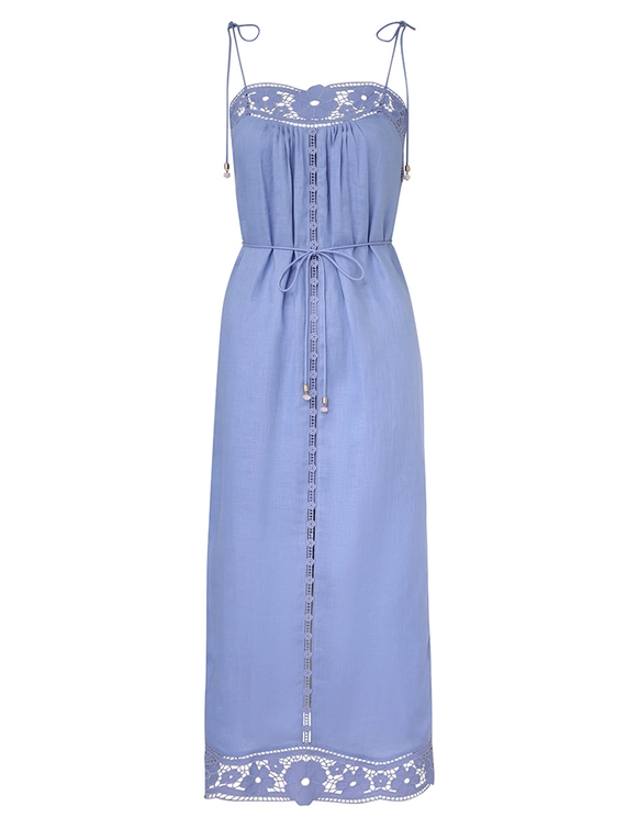 August Broderie Slip Dress