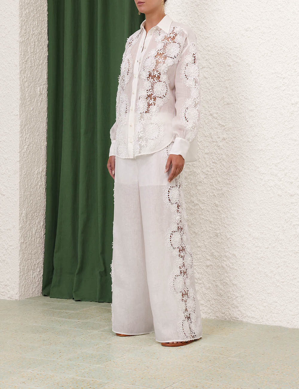 Halliday Lace Flower Shirt