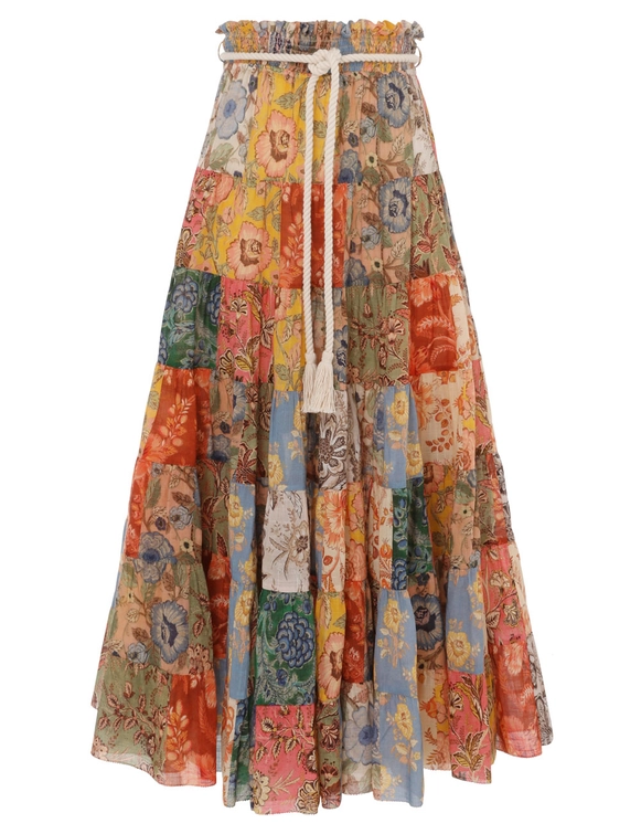 Junie Tiered Midi Skirt