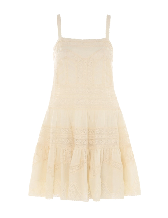 Halliday Lace Trim Short Dress