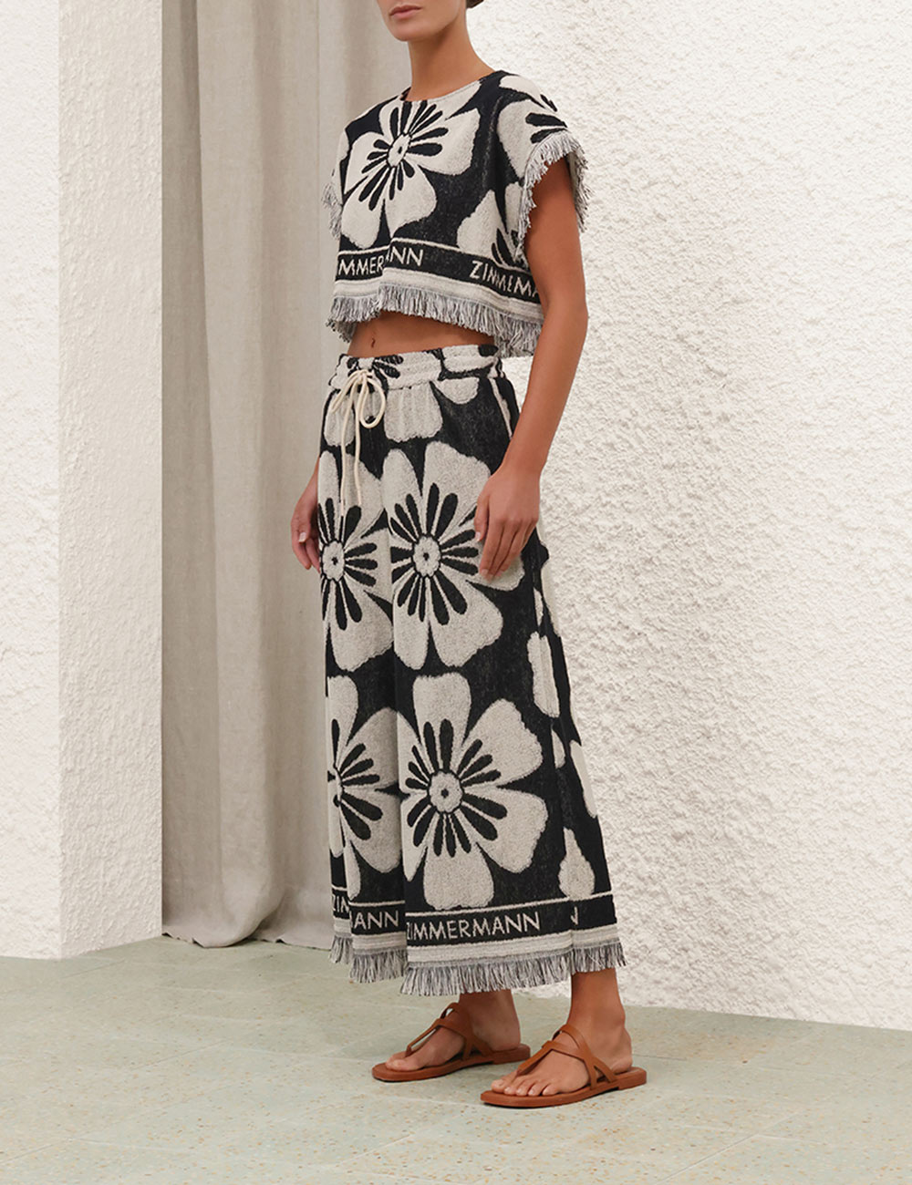 Halliday Towelling Crop Top