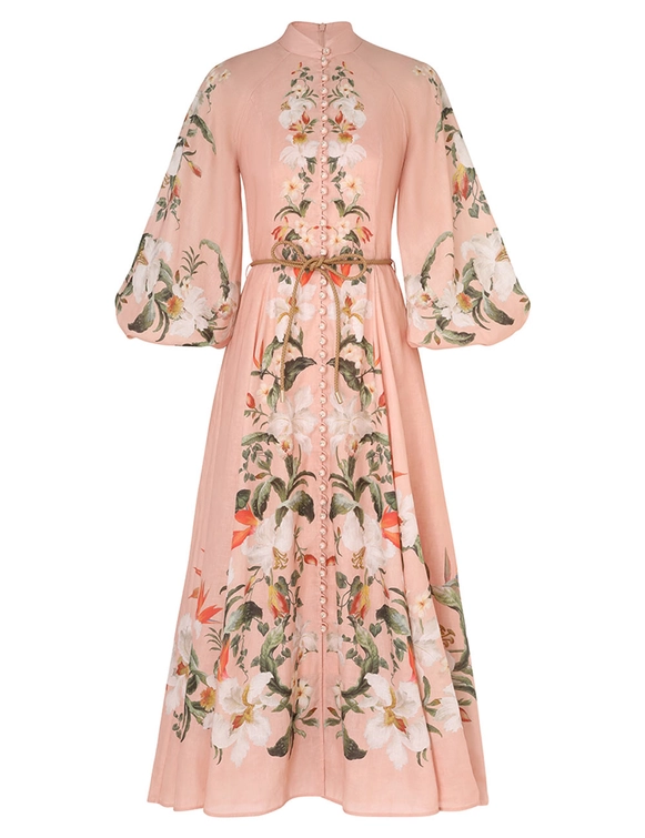 Lexi Billow Long Dress