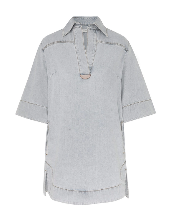 August Denim Tunic Dress