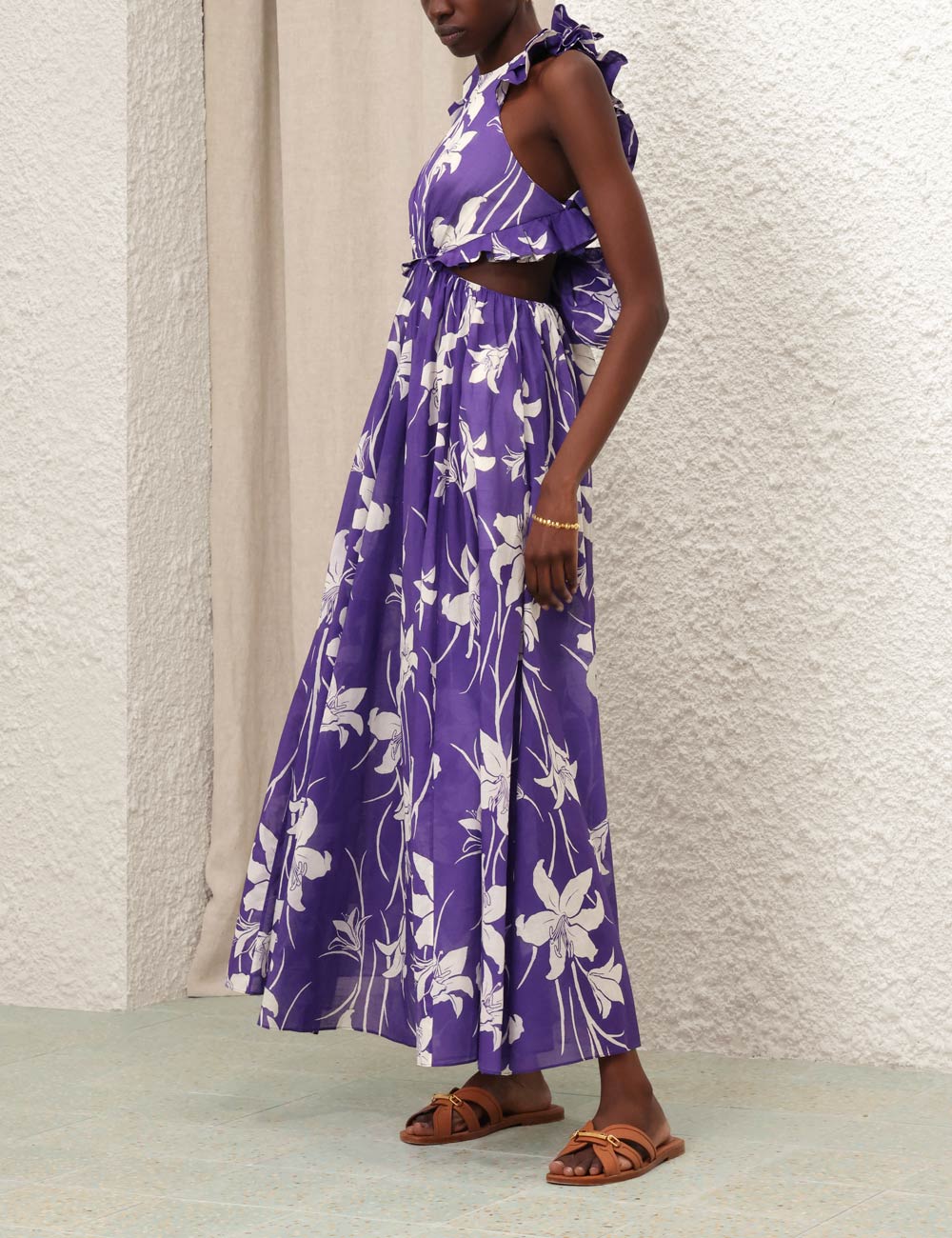 Acadian Ruffle Maxi Dress