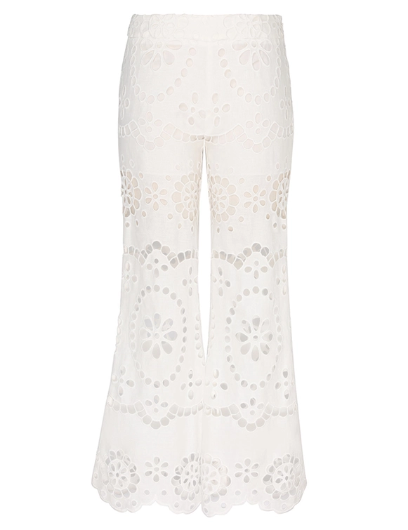 Lexi Embroidered Flare Pant