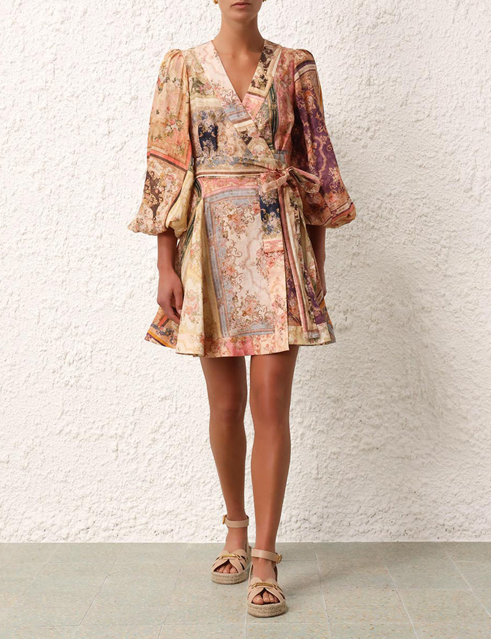August Wrap Mini Dress